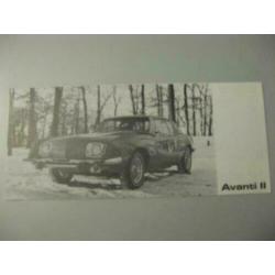 1973 Avanti II Brochure USA
