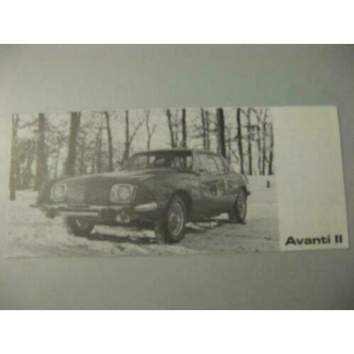 1973 Avanti II Brochure USA