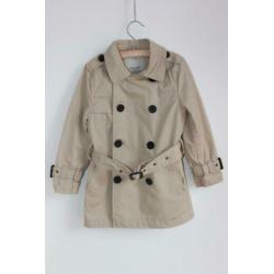 Beige trenchcoat van Zara maat 110 (3355)