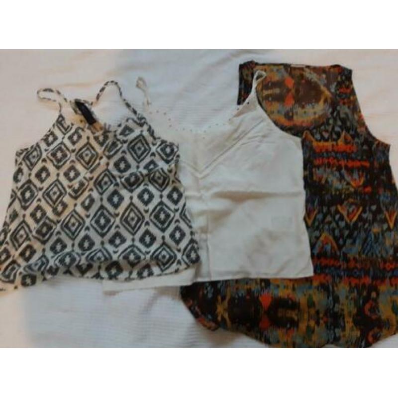 Setje van 3 tops maat S