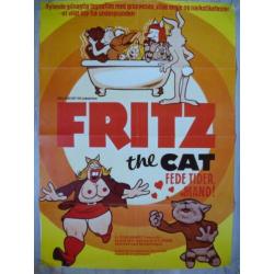 Originele filmposter van de strip "Fritz the Cat"uit 1972