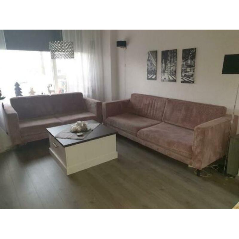 2.5 Zits Oud Roze Rib Bank Ruben
