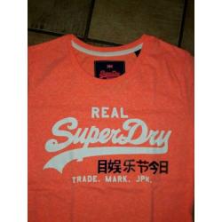 Superdry shirt zalm oranje S koningsdag