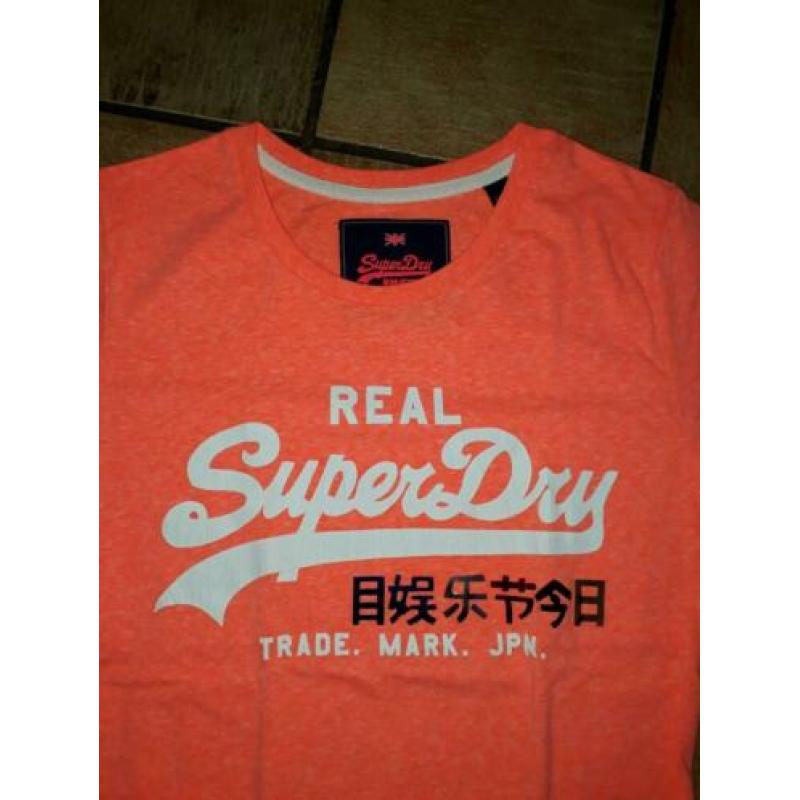 Superdry shirt zalm oranje S koningsdag