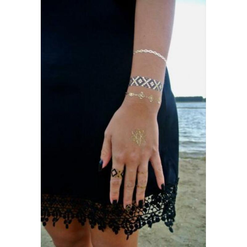 50 vellen metallic tattoos /plaktattoo