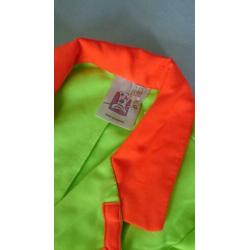 Disco/ felle kleuren verkleedpak maat 140