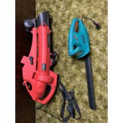 Bosch grasmaaier, bosch heggenschaar, gamma bladblazer