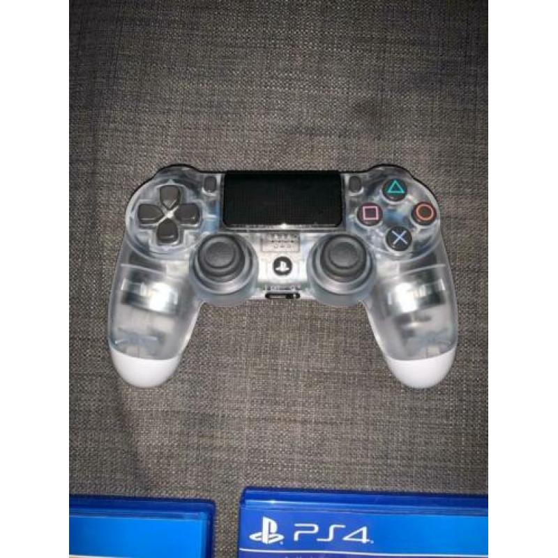Playstation 4 slim 1000GB 1 controller 4 spellen