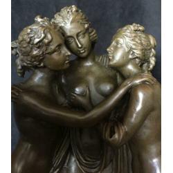 Bronzen Gratien gesigneerd stijlvol zuiver fraai brons