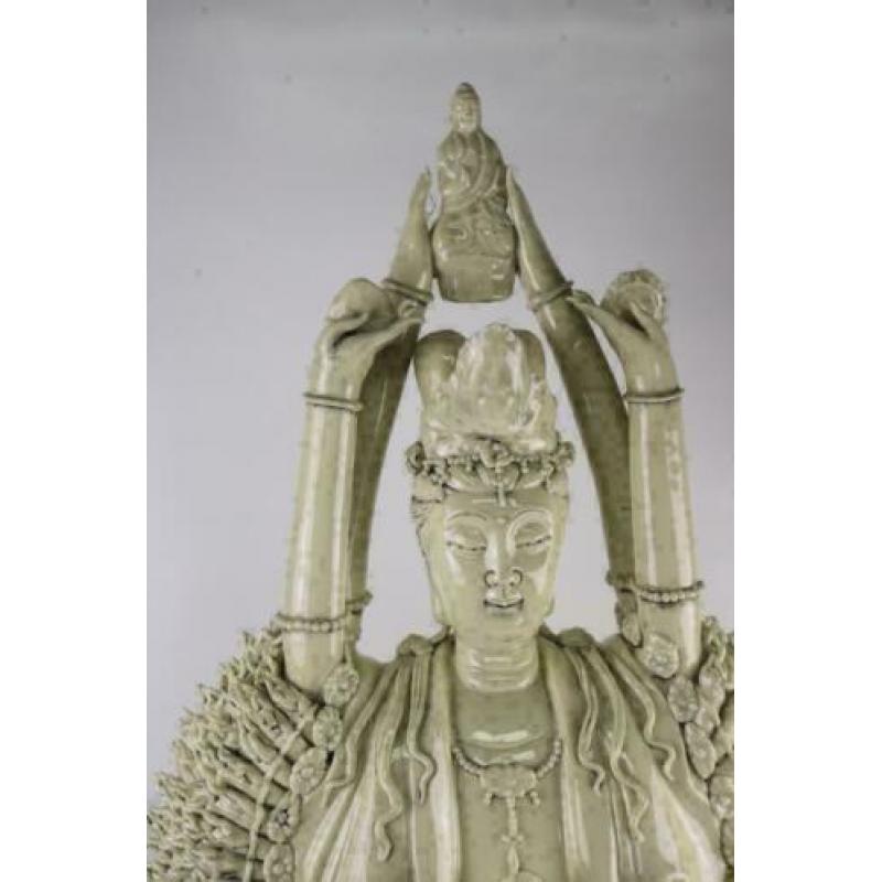 groot beeld porselein quan yin 1000 armen 69cm