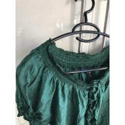 Groene dept top maat s