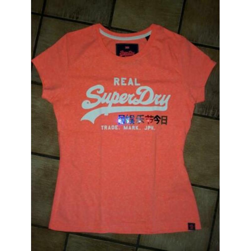Superdry shirt zalm oranje S koningsdag
