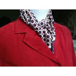 Rood suede jasje / blazer / colbert Arma mt 36