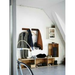 IKEA PS 2014 kast bamboe modules wit 10 stuks + 6 deksels