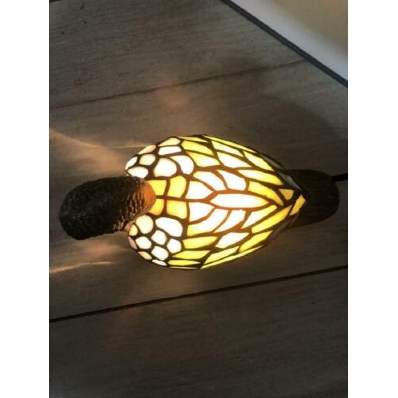 Tiffany like eend lamp