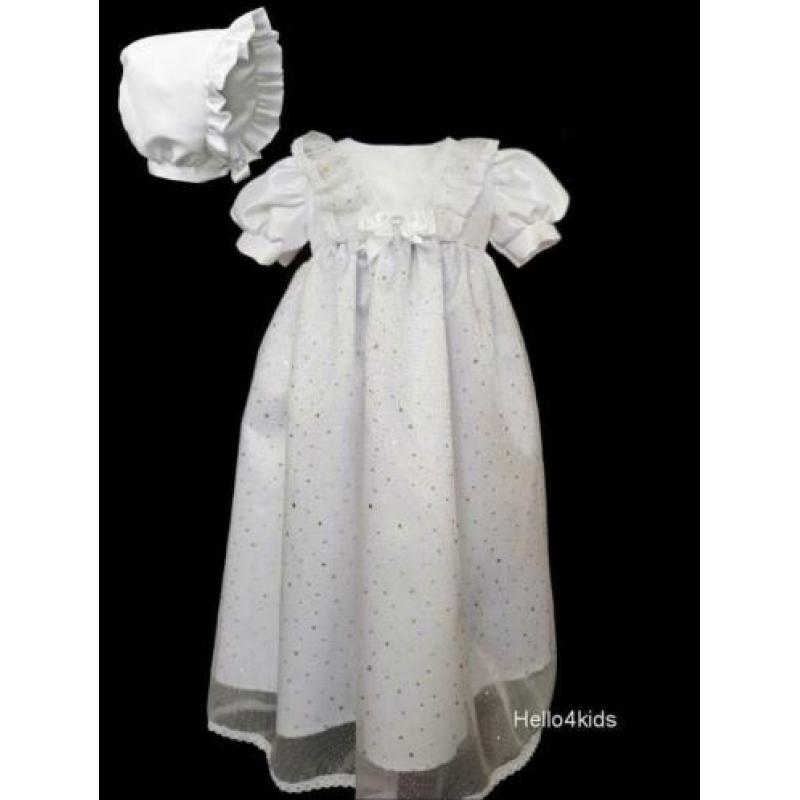 80 Doopjurkje doopkleding doopsetje doopkleed Sparkling