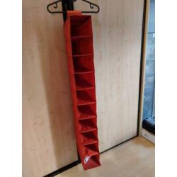 Opvouwbaar kast hanger ikea rood voor sokken of wat dan ook