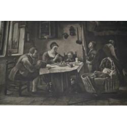 Druk schilderij antiek Drukken