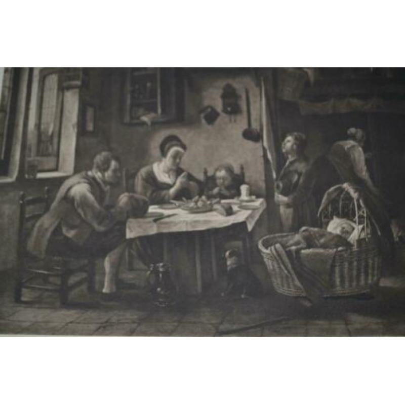 Druk schilderij antiek Drukken