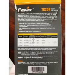 Fenix TK20R 1000 lumens / Black diamond storm 375 lumens