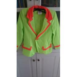 Disco/ felle kleuren verkleedpak maat 140