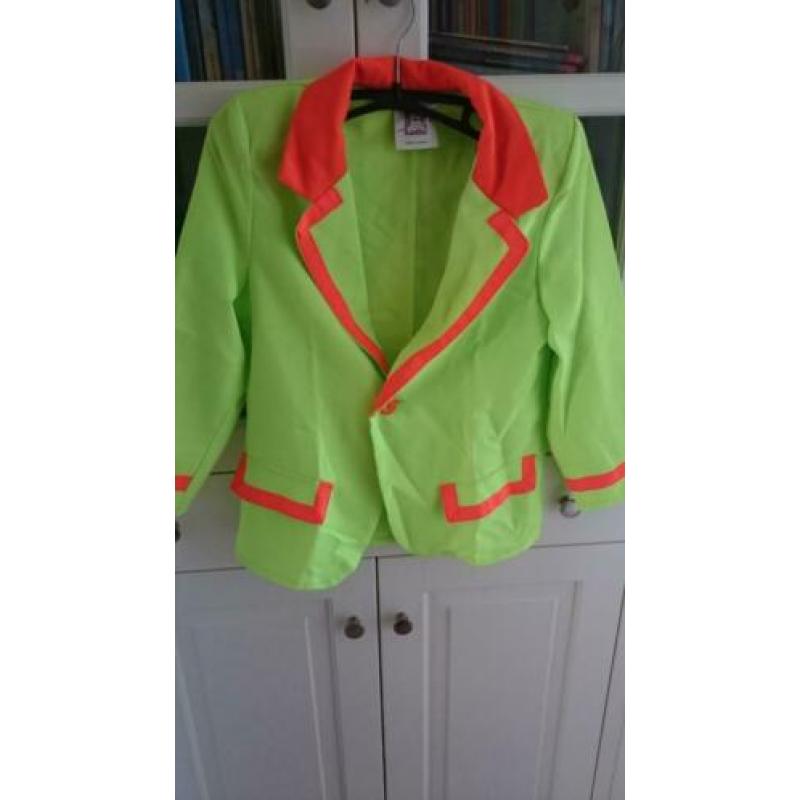 Disco/ felle kleuren verkleedpak maat 140
