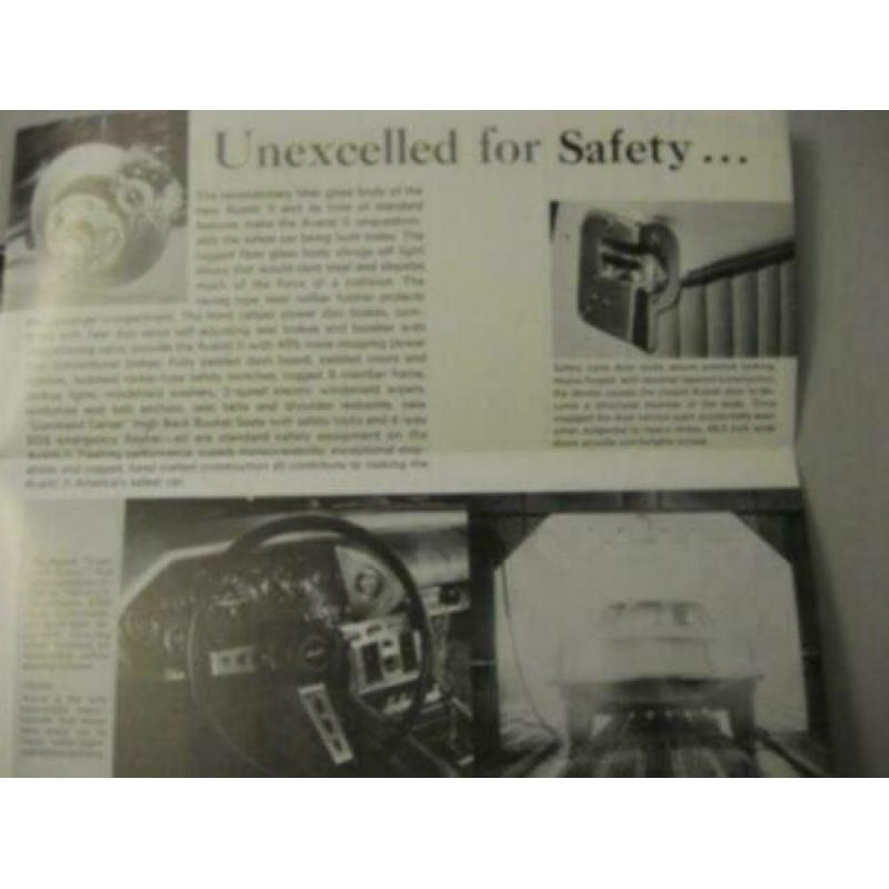 1973 Avanti II Brochure USA