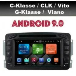 Mercedes Vito Viano CLK navigatie android 9.0 wifi dab+ W203
