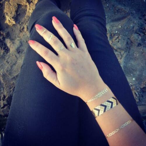50 vellen metallic tattoos /plaktattoo