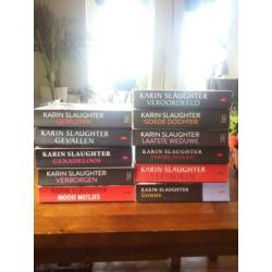 11 boeken Karen Slaughter, ook Laatste Weduwe.