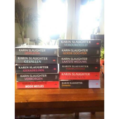 11 boeken Karen Slaughter, ook Laatste Weduwe.