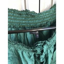Groene dept top maat s