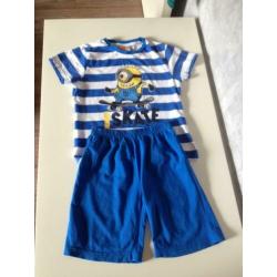despicable me JONGENS SET korte mouw+korte broek 110/116