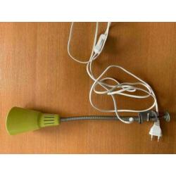 tafellamp met klem spot spotje groen lamp