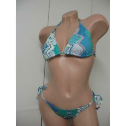 Trendy blauwe bikini maat S nr 664