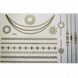 50 vellen metallic tattoos /plaktattoo
