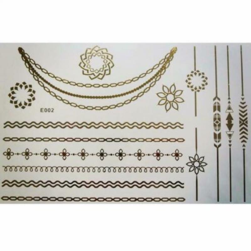 50 vellen metallic tattoos /plaktattoo