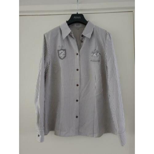 Gestreepte Erfo blouse maat 44, nieuw