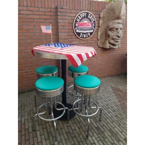 Fifties sixties amerikaanse barkrukken bel air bartafel
