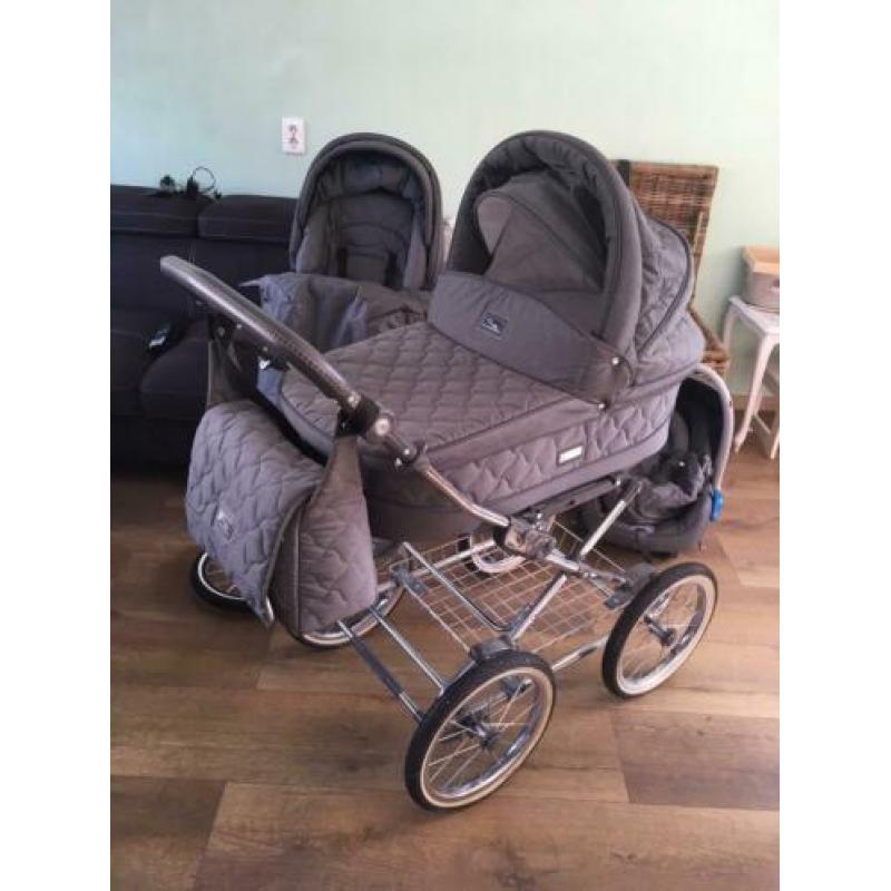 Kinderwagen/wandelwagen roan prestige grijs luchtbanden.