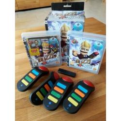 Sony Playstation PS3 Buzz! games en controllers