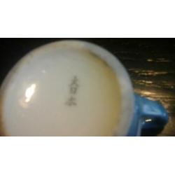 ?? dai nipon chimazu.1930.eierporselein.5 kopjes 4 cm hoog.