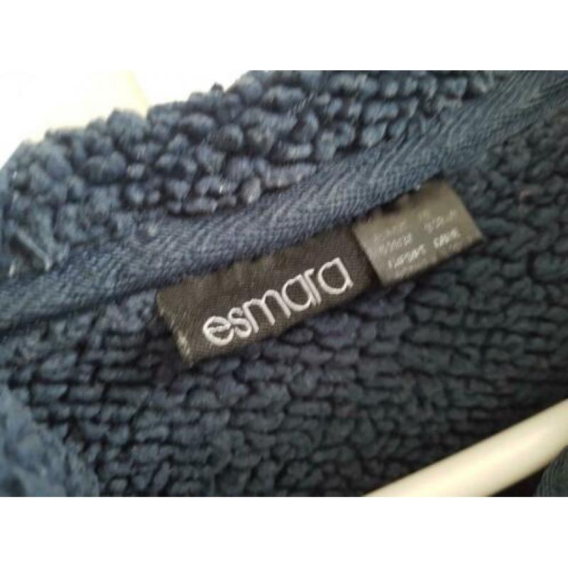 Lekkere gevoerde hoody met teddy stof in blauw van esmara