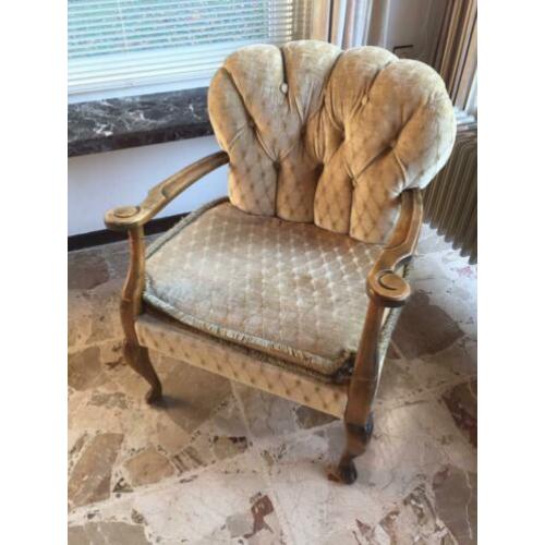Antieke vintage stoel fauteuil