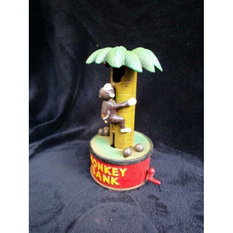 Gietijzeren Spaarpot Monkey Bank