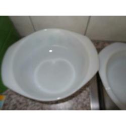 Vintage servies, schaal Scania en Veronica Arcopal