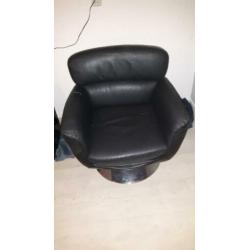 Leren draai Stoel