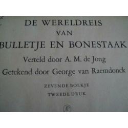 4 stripboeken De wereldreis van Bulletje en Bonestaak