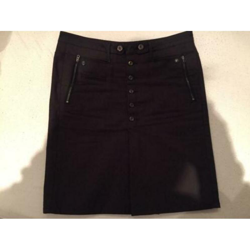G star zwarte kokerrok NIEUW maat 27 midnight skirt