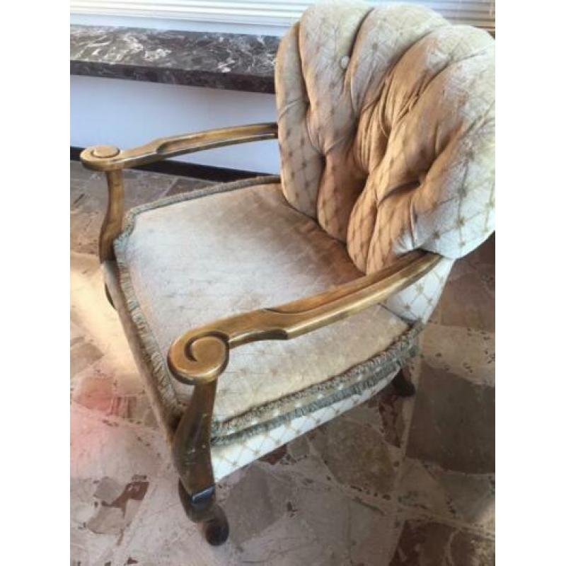 Antieke vintage stoel fauteuil